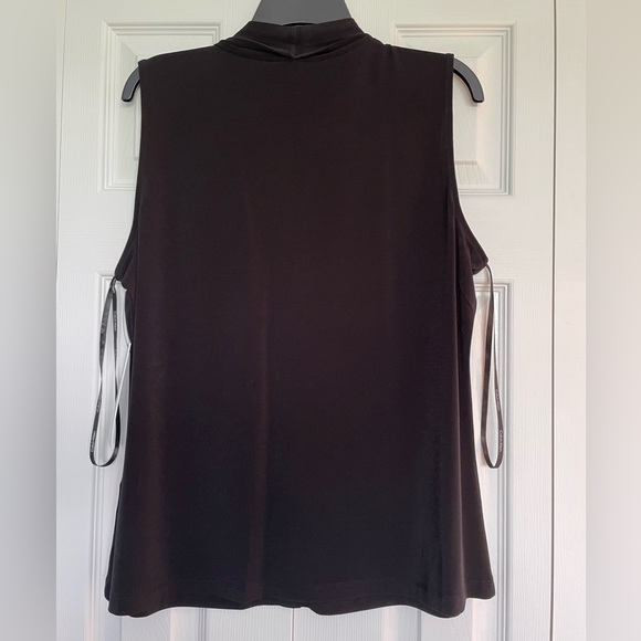 NWT Calvin Klein Black Tank Blouse, XL - Picture 2 of 7